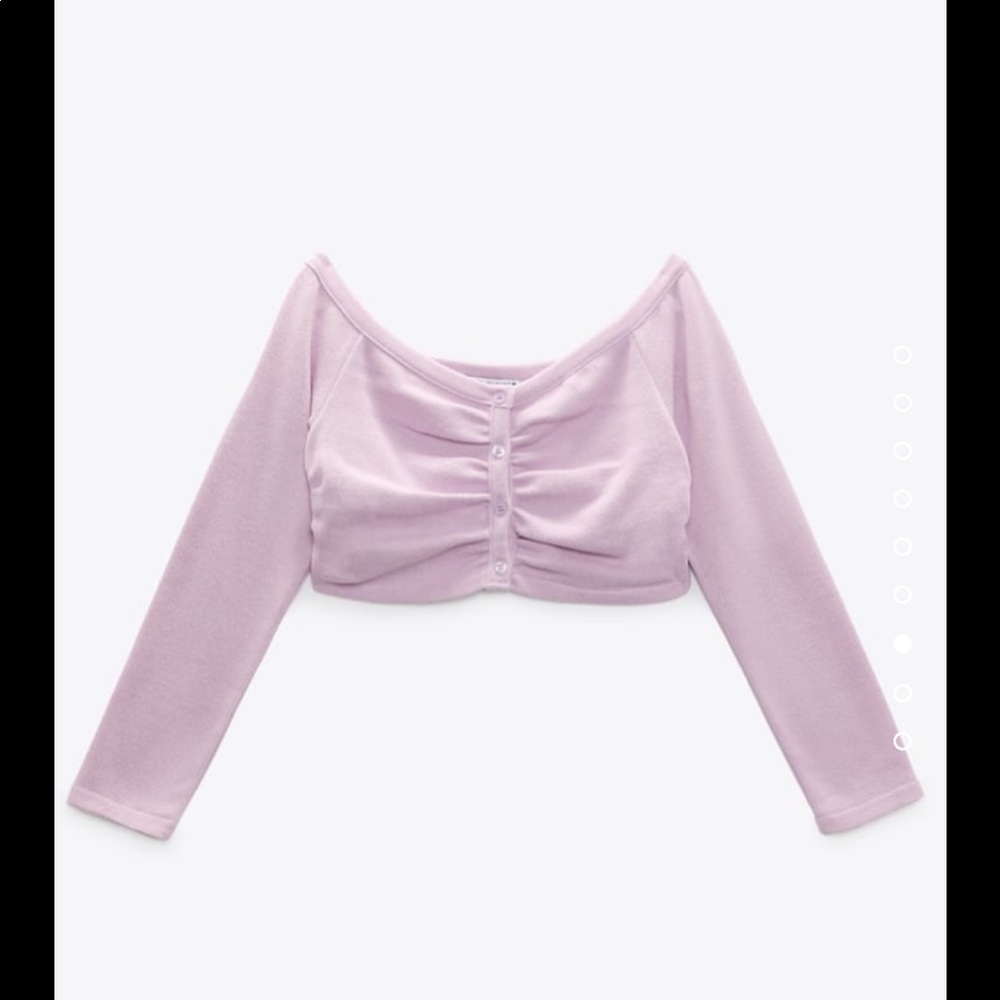 Crop off the shoulder sweater pink NWT